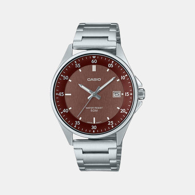 Enticer Men Quartz Brown Dial Analog Stainless Steel Watch A2102