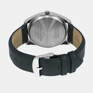 E Class Men Quartz Silver Dial Analog Leather Watch TWTG10407