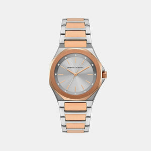 Andrea Women Quartz Silver Dial Analog Stainless Steel Watch AX4607