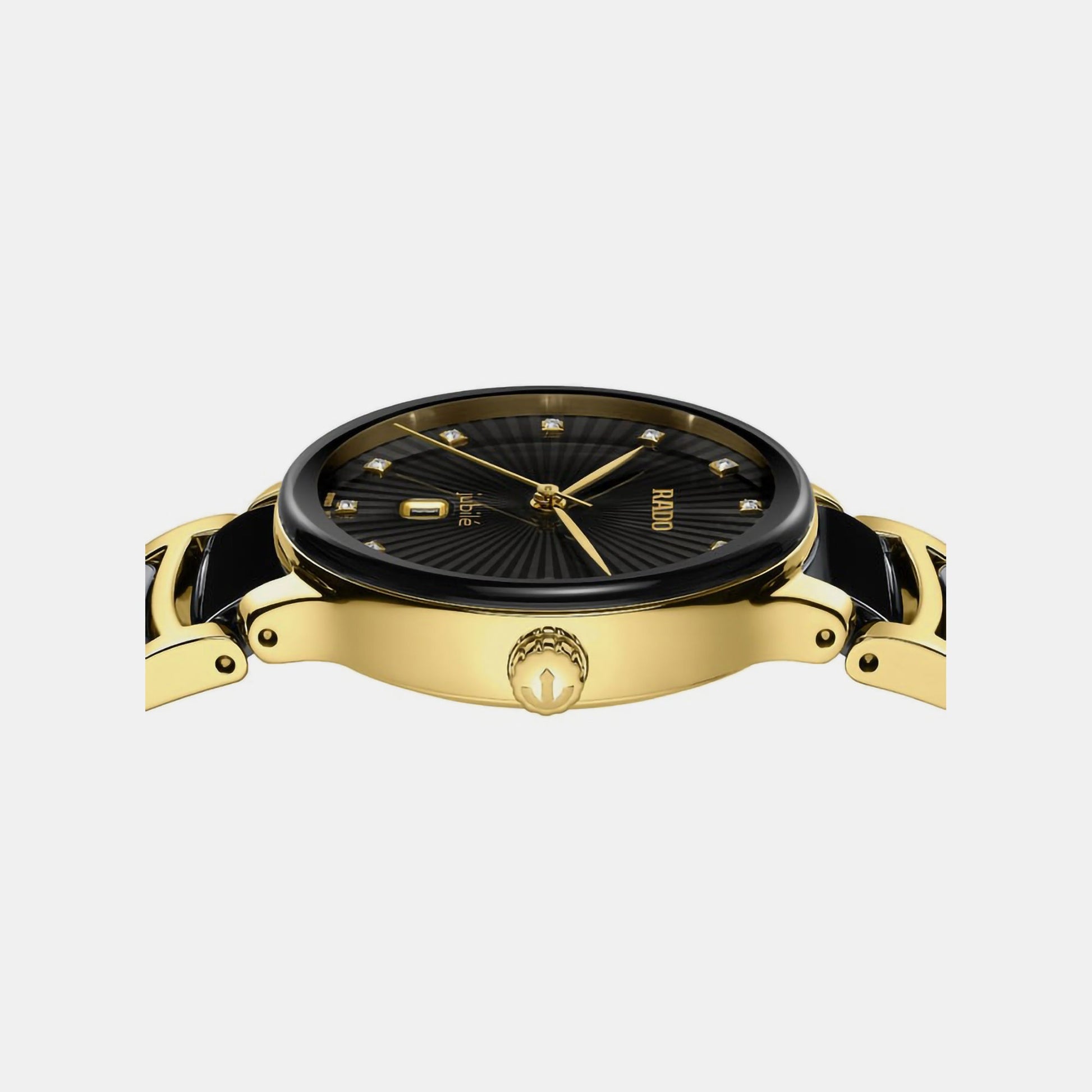 Centrix Women Quartz Black Dial Analog Ceramic Watch R30025742