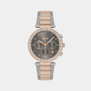 Andra Women Quartz Grey Dial Chronograph Stainless Steel Watch 1502690