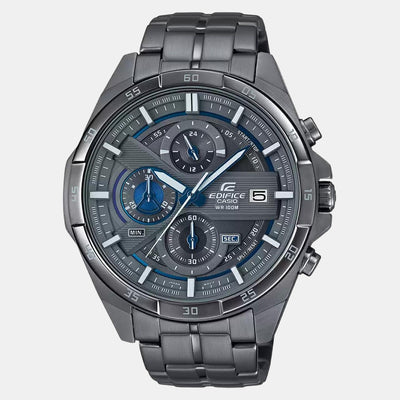 Edifice Men Quartz Grey Dial Chronograph Stainless Steel Watch EX494