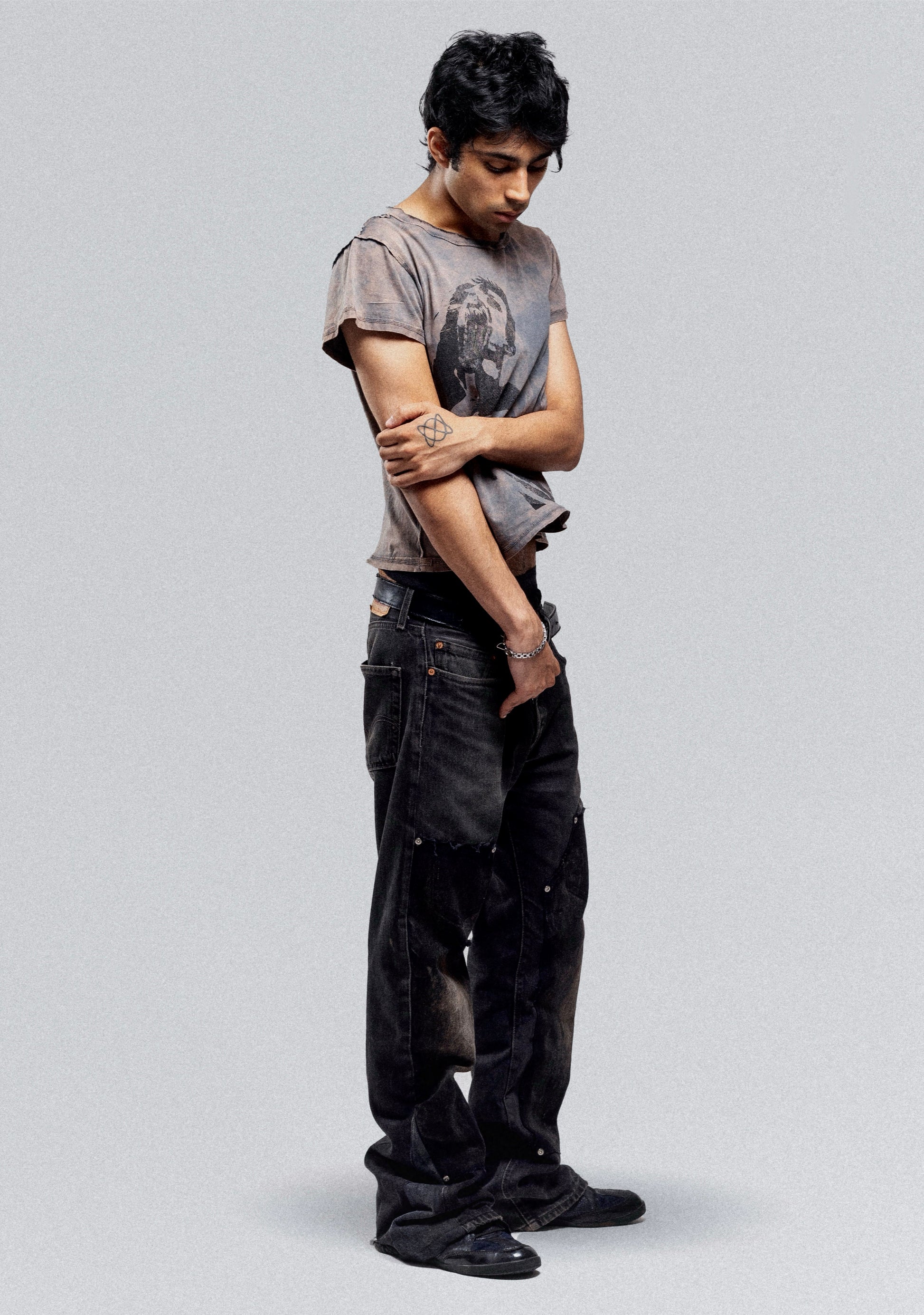 RECONSTRUCTED CARPENTER FLARED JEANS (MAKE TO ORDER)