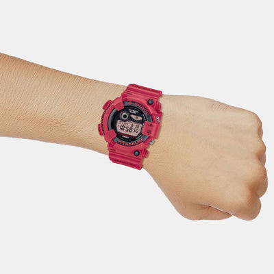 G-Shock Men Solar Red Dial Digital Resin Watch G1394