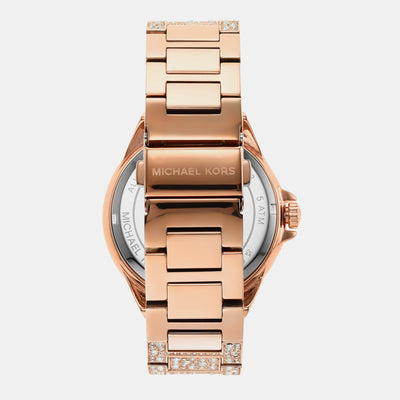 Camille Women Quartz Rose Gold Dial Chronograph Stainless Steel Watch MK6961