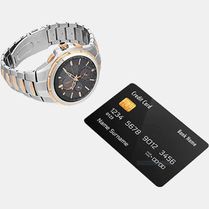 Coutura Men Solar Brown Dial Analog Stainless Steel Watch SSC788P9