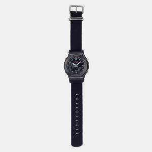 G-Shock Men Quartz Black Dial Analog-Digital Fabric Watch G1373