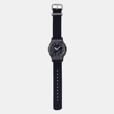 G-Shock Men Quartz Black Dial Analog-Digital Fabric Watch G1373