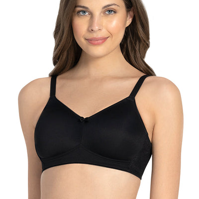 Smooth Minimizer Non-padded & Non-wired Bra - Black