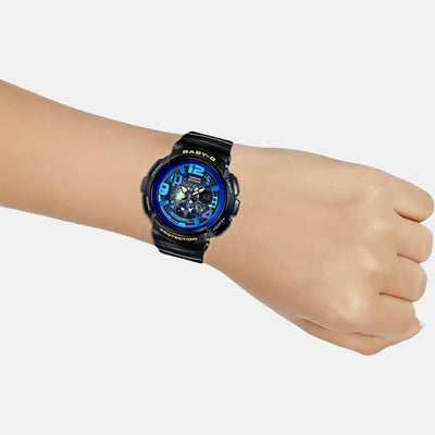 Baby-G Women Quartz Blue Dial Analog-Digital Resin Watch BX057