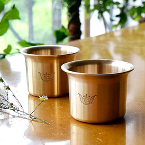 Brown - Beverage Kansa Mugs (Set of 2)