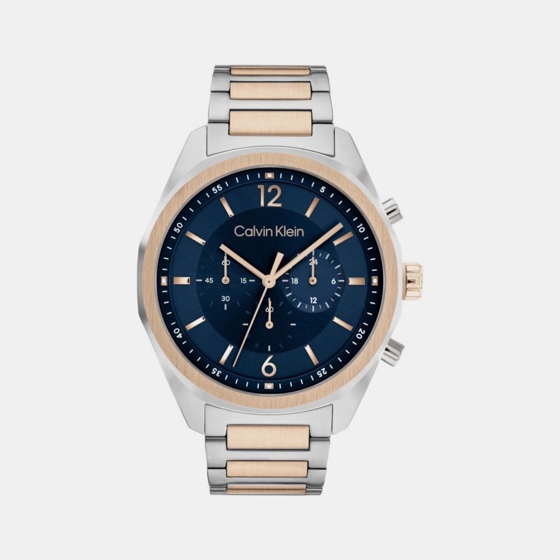 Ck Force Men Quartz Blue Dial Chronograph Stainless Steel Watch 25200265