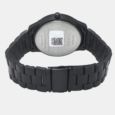 Fashion Men Quartz Black Dial Multi-Function Stainless Steel Watch TWEG18508