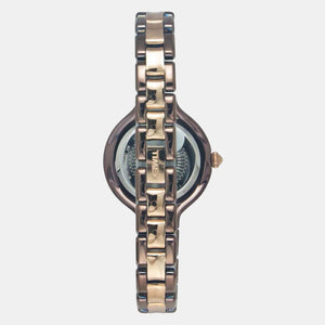 Fria Women Quartz Rose Gold Dial Analog Stainless Steel Watch TWEL14011