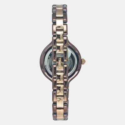 Fria Women Quartz Rose Gold Dial Analog Stainless Steel Watch TWEL14011