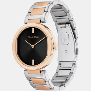 Ck Sensation Women Quartz Black Dial Analog Stainless Steel Watch 25200432