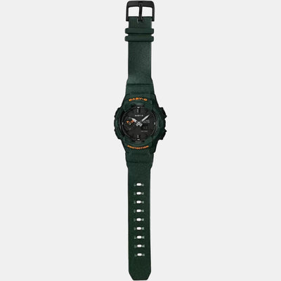 Baby-G Women Quartz Black Dial Analog-Digital Resin Watch B206