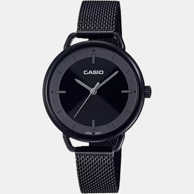 Enticer Women Quartz Black Dial Analog Stainless Steel Watch A1798