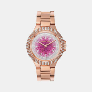 Camille Women Quartz Pink Dial Analog Stainless Steel Watch MK7340