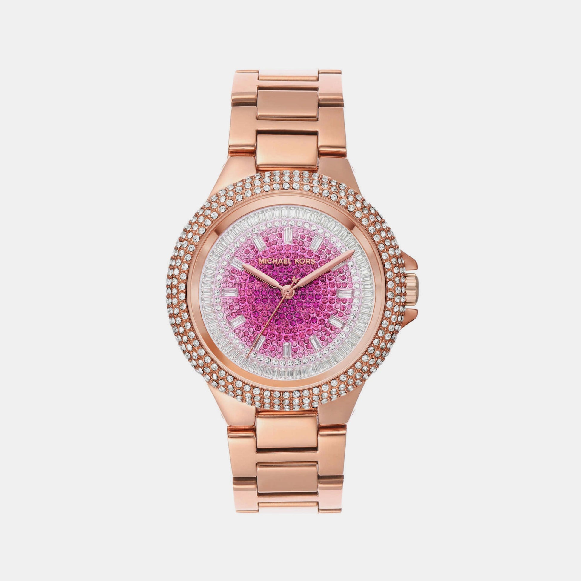 Camille Women Quartz Pink Dial Analog Stainless Steel Watch MK7340