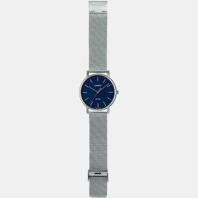 Enticer Men Quartz Blue Dial Analog Stainless Steel Watch A1838