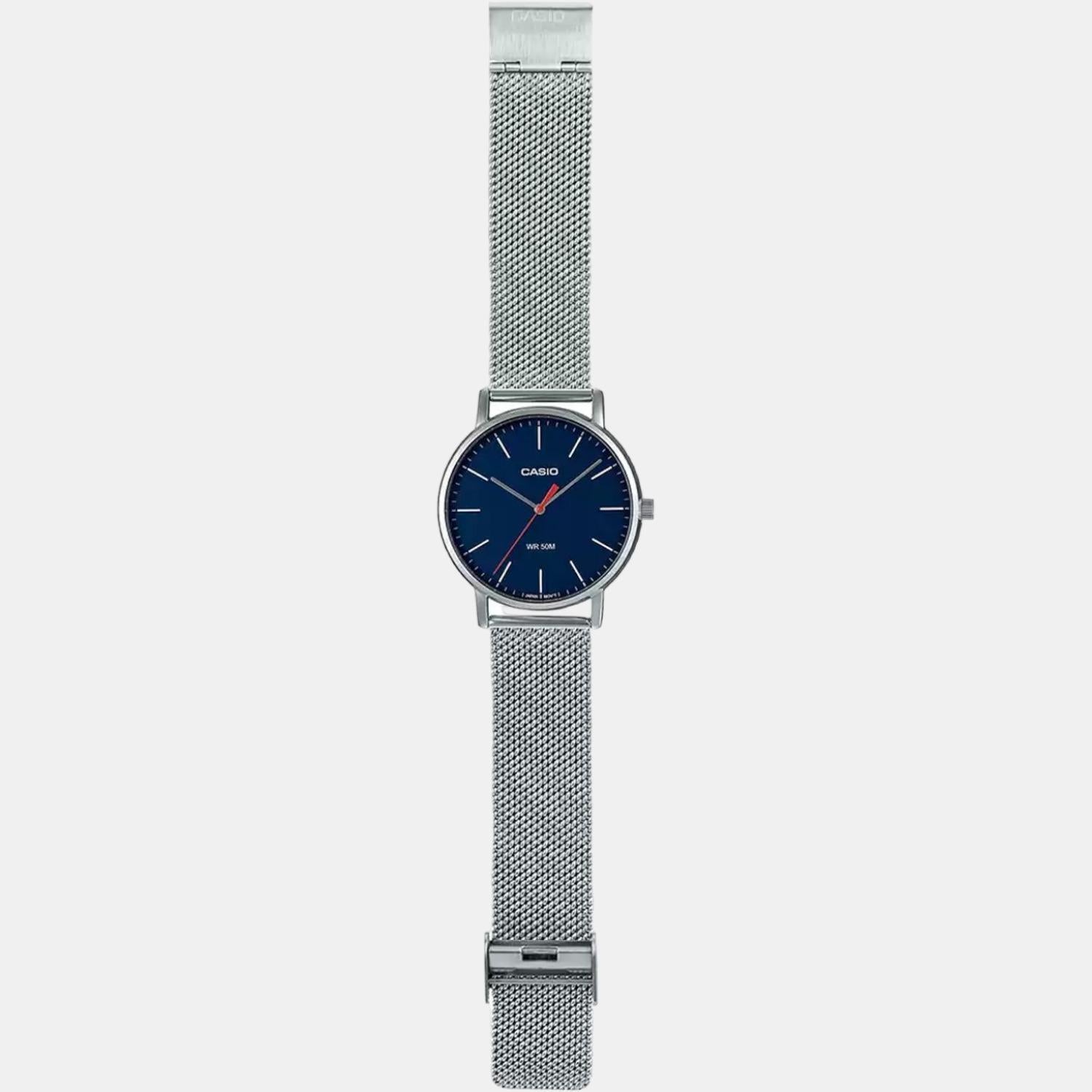Enticer Men Quartz Blue Dial Analog Stainless Steel Watch A1838