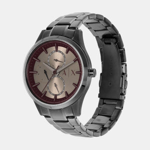 Dante Men Quartz Grey Dial Chronograph Stainless Steel Watch AX1877