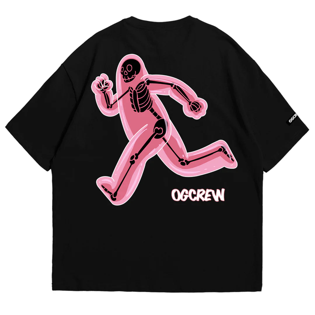 BLACK BUBBLE GUM TEE