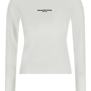 Alexander Wang Ls Tee W/logo Print T-shirt