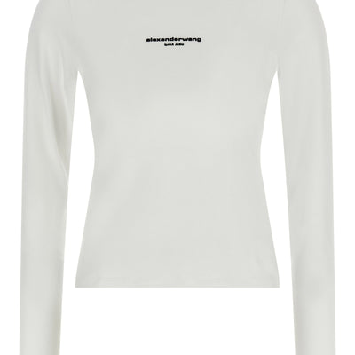 Alexander Wang Ls Tee W/logo Print T-shirt
