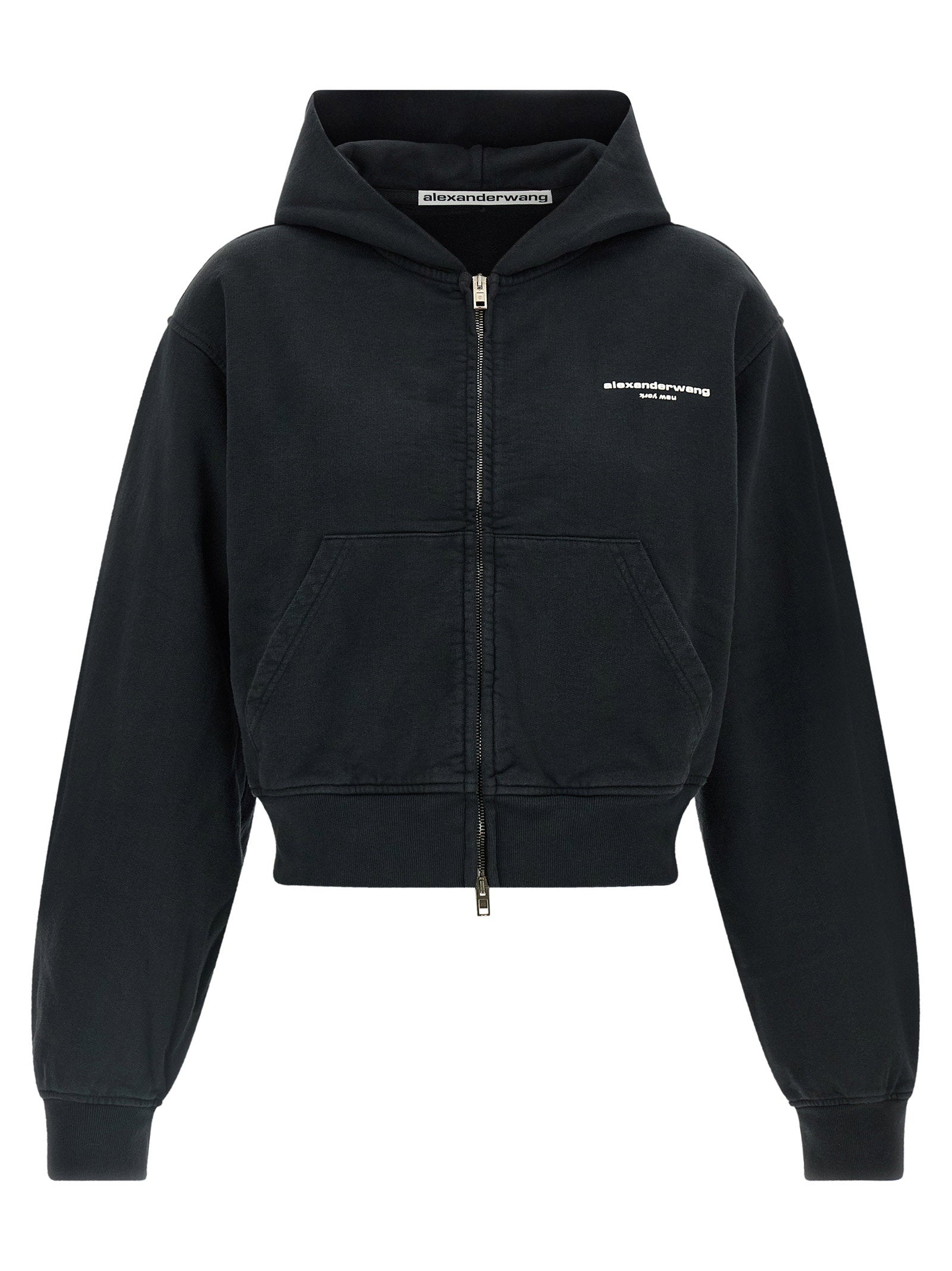 Alexander Wang Zip-up Hoodie Sweatshirt