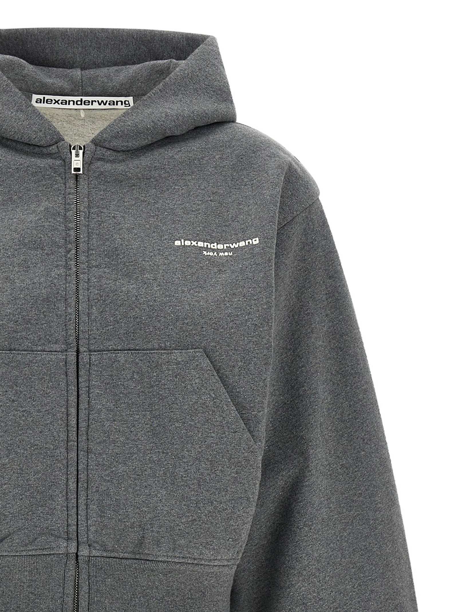 Alexander Wang Zip-up Hoodie Sweatshirt