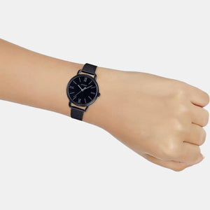 Enticer Women Quartz Black Dial Analog Stainless Steel Watch A1804