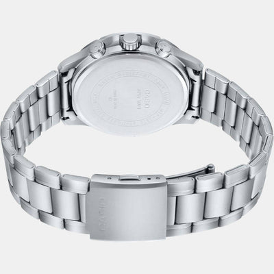 Enticer Men Quartz Blue Dial Chronograph Stainless Steel Watch A1885
