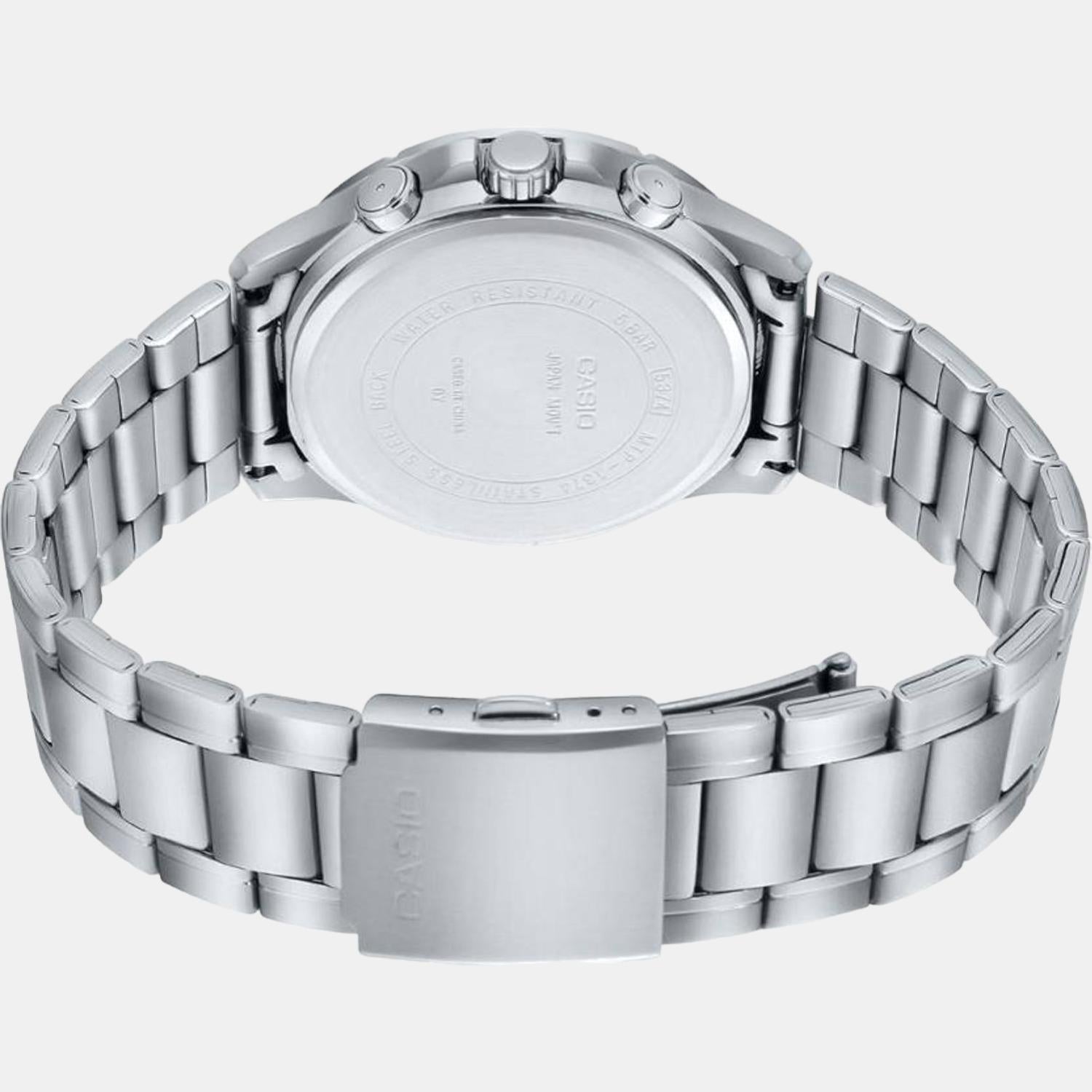Enticer Men Quartz Blue Dial Chronograph Stainless Steel Watch A1885