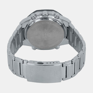 Edifice Men Quartz Black Dial Analog-Digital Stainless Steel Watch EX554