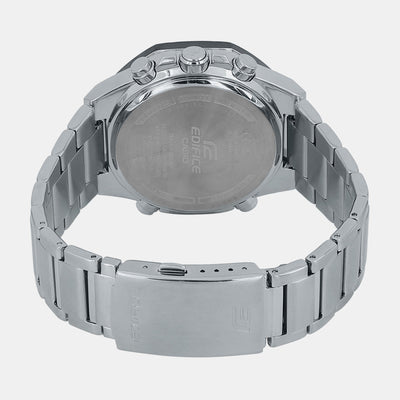 Edifice Men Quartz Black Dial Analog-Digital Stainless Steel Watch EX554