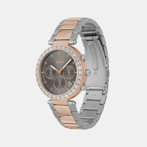 Andra Women Quartz Grey Dial Chronograph Stainless Steel Watch 1502690