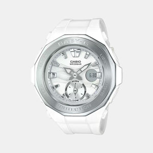 Baby-G Women Quartz White Dial Analog Resin Watch BX059