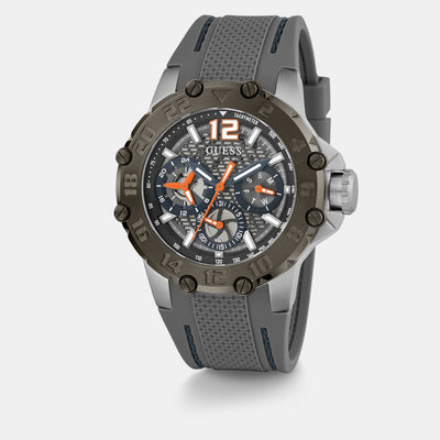 Contender Men Quartz Grey Dial Analog Silicone Watch GW0640G1