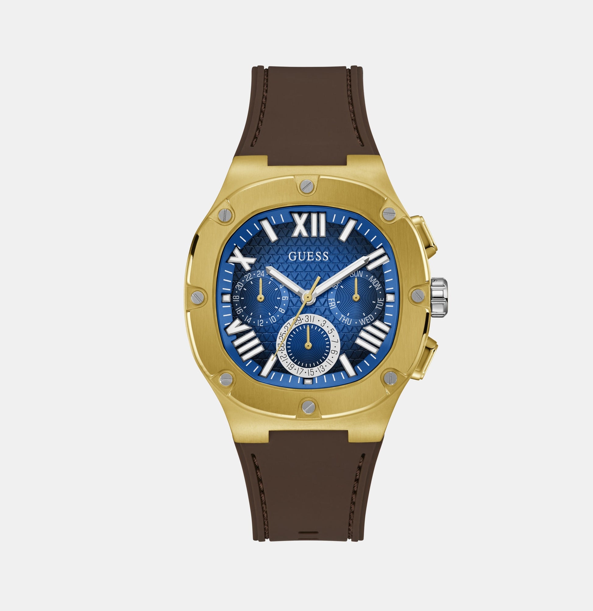 Headline Men Quartz Blue Dial Chronograph Silicone Watch GW0571G5