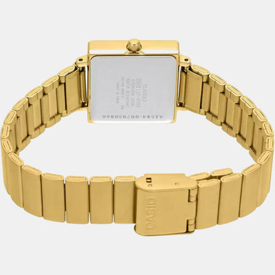 Enticer Women Quartz Gold Dial Analog Stainless Steel Watch A1544