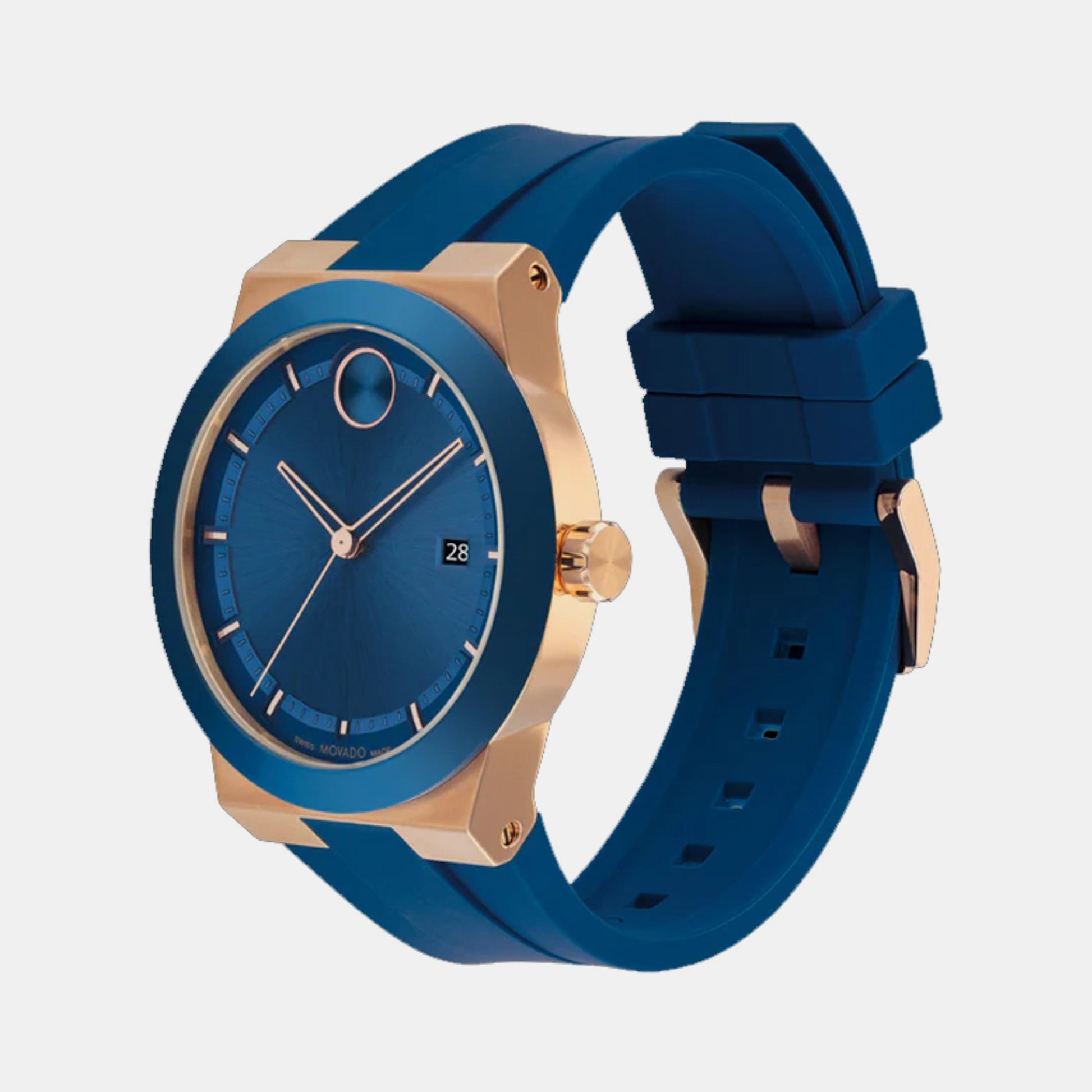 Bold Fusion Men Quartz Blue Dial Analog Silicone Watch 3601140