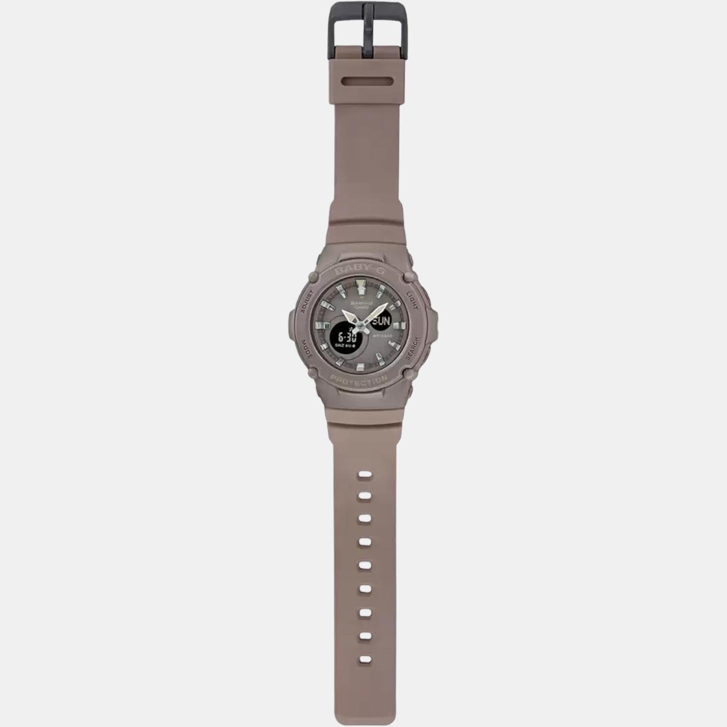 Baby-G Women Quartz Brown Dial Analog-Digital Resin Watch BX195