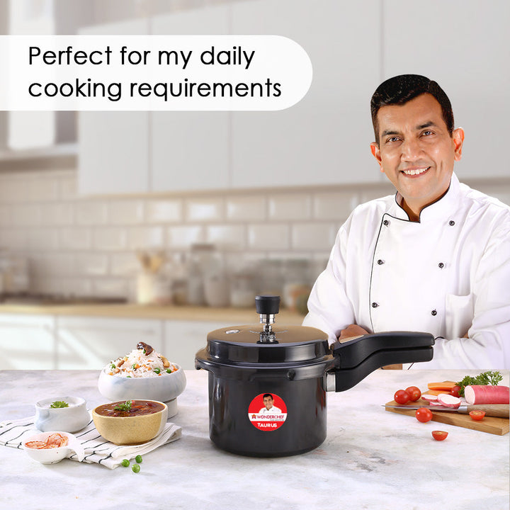 Taurus Hard Anodized 3L Outer Lid Pressure Cooker,.