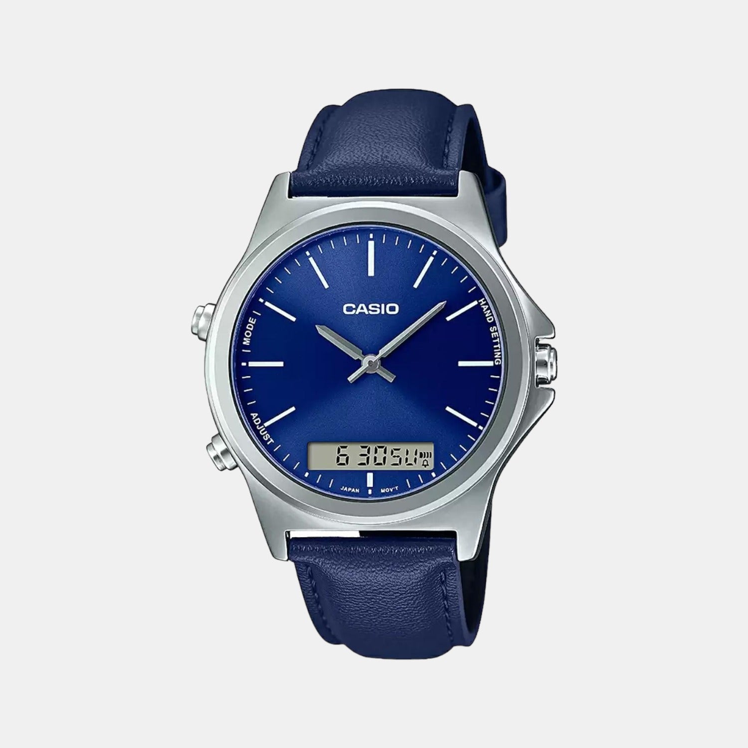 Enticer Men Quartz Blue Dial Analog Leather Watch A1928