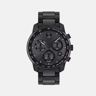 Bold Men Quartz Black Dial Chronograph Ceramic Watch 3601103