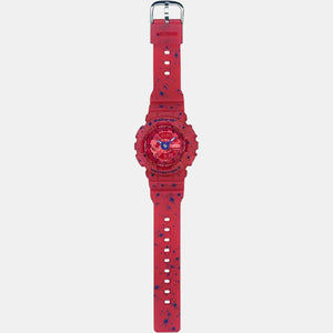 Baby-G Women Quartz Red Dial Analog-Digital Resin Watch B203