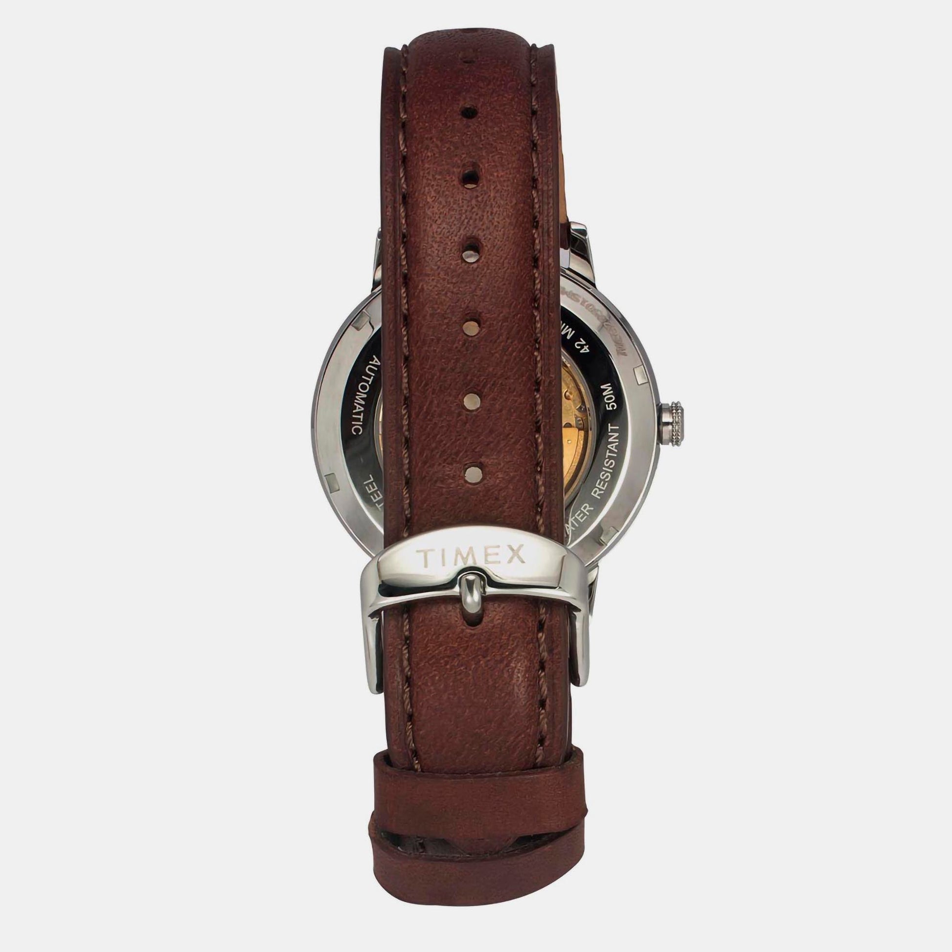 E Class Men Automatic Blue Dial Analog Leather Watch TWEG23501