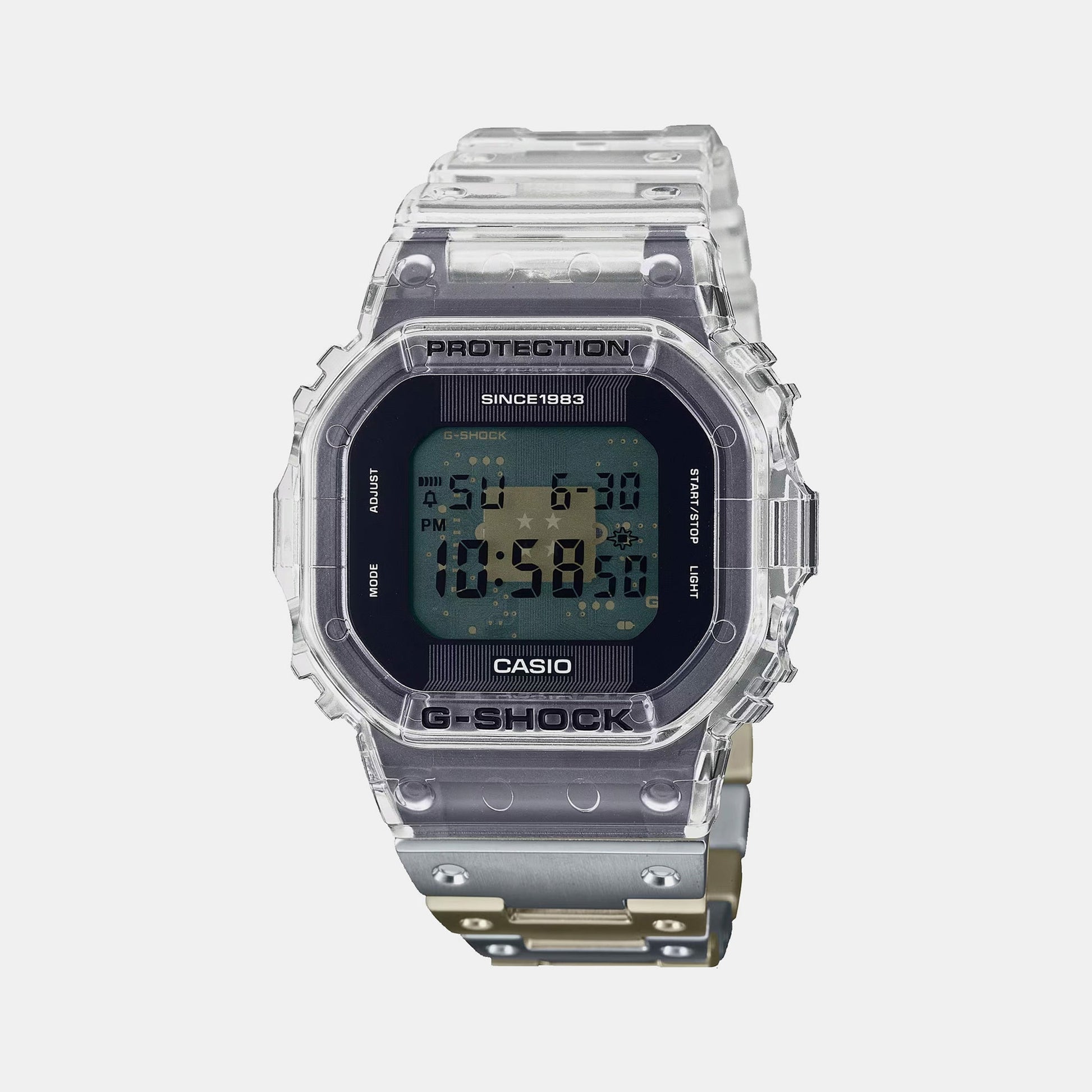 G-Shock Men Quartz Black Dial Digital Stainless Steel Watch G1440
